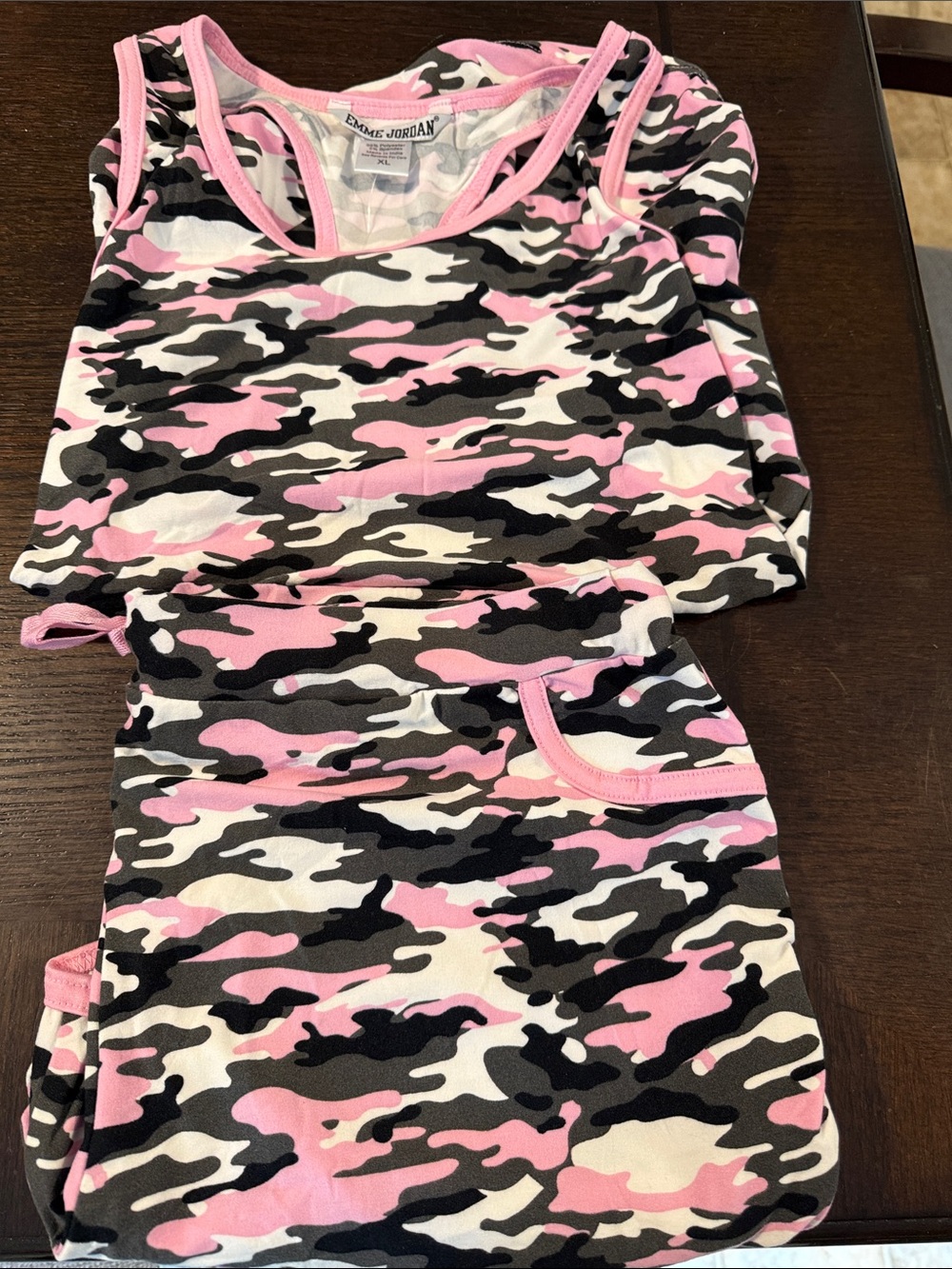 Emme Jordan pink camo set